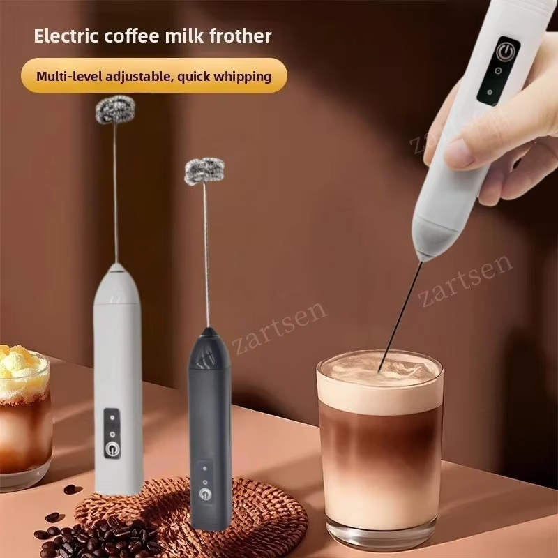 Donut Maker Mini - ハンドヘルド電動ミルクコーヒーミキサー、卵ビーター、3スピードポータブルクリームミキサー、家庭用キッチンツールミキサー