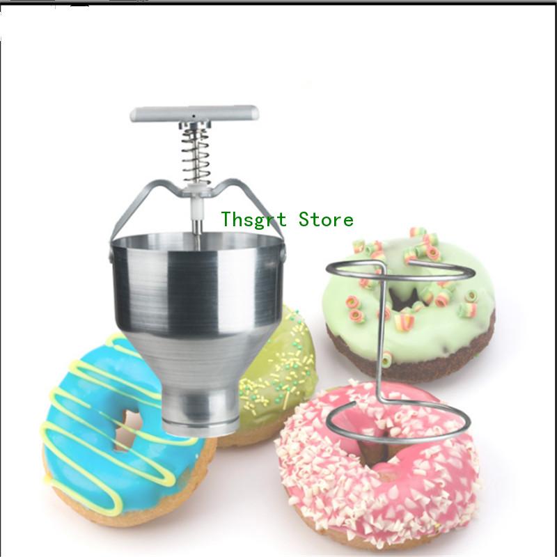 Donut Maker Mini - ステンレス製手動ドーナツメーカーマシン ミニドーナツマシン ドーナツドロッパー ドーナツ製造機