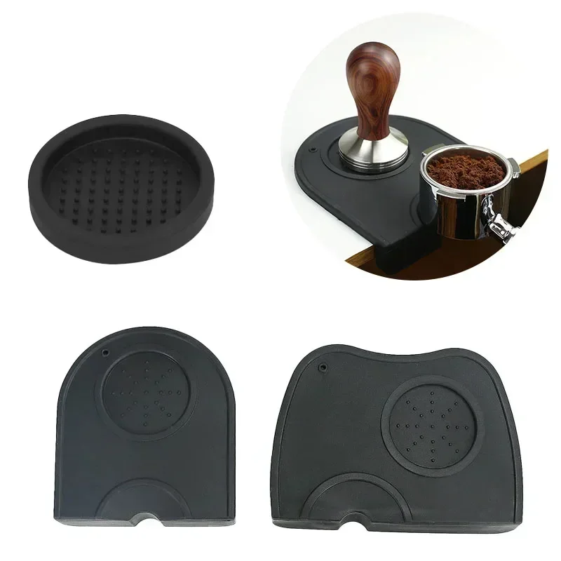 Kitchen Appliances On Sale - コーヒーパウダーパッド滑り止めシリコンタンピングステーションエスプレッソマット家庭用カフェバリスタツールブラックアクセサリーキッチン用品