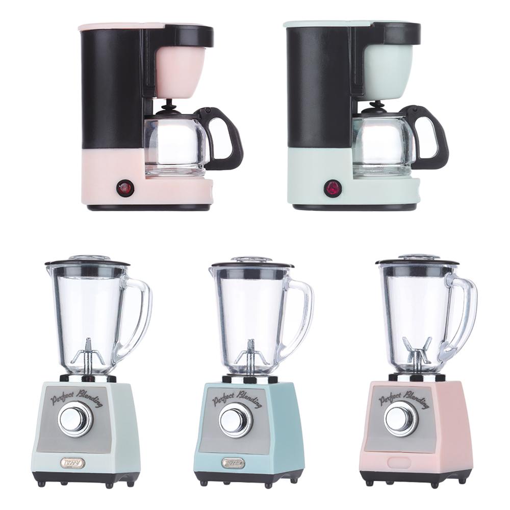 Kitchen Appliances List - プラスチック製のミニチュアコーヒーメーカー,シミュレーション,ミニジュース抽出器,ドールハウス,キッチン家電,装飾品,1:12