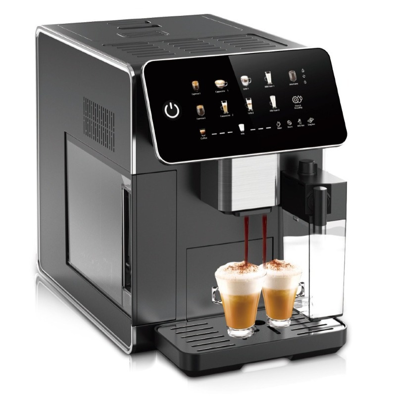 Milk Frother Automatic - ヨーロッパ規格の全自動コーヒーマシン、内蔵オートクリーニング機能付きエスプレッソメーカー、ミルクフォーマー搭載