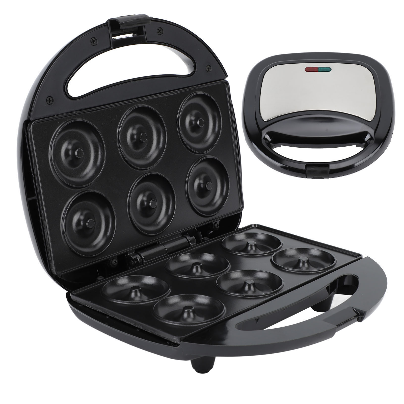 Donut Maker Mini - ミニドーナツメーカー電気ドーナツ製造機ノンスティック自動インテリジェント温度制御キッチンケーキ用