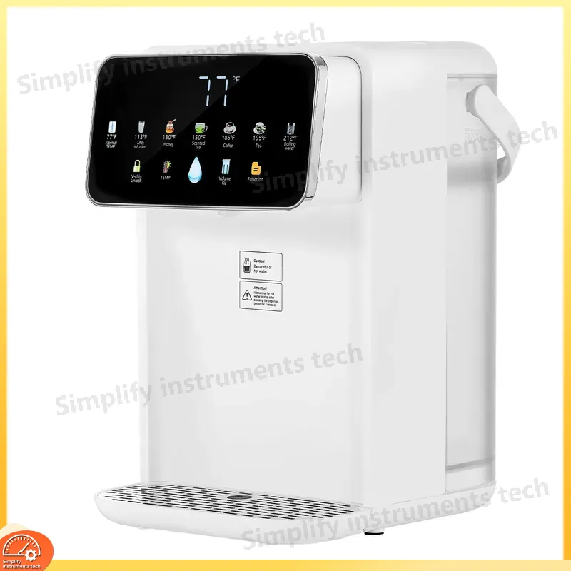 Kitchen Appliances Countertop - 卓上ウォーターディスペンサー 瞬間給湯・給冷水 7段階温度調節 カウンタートップクーラー 118オンスタンク プラスチック製