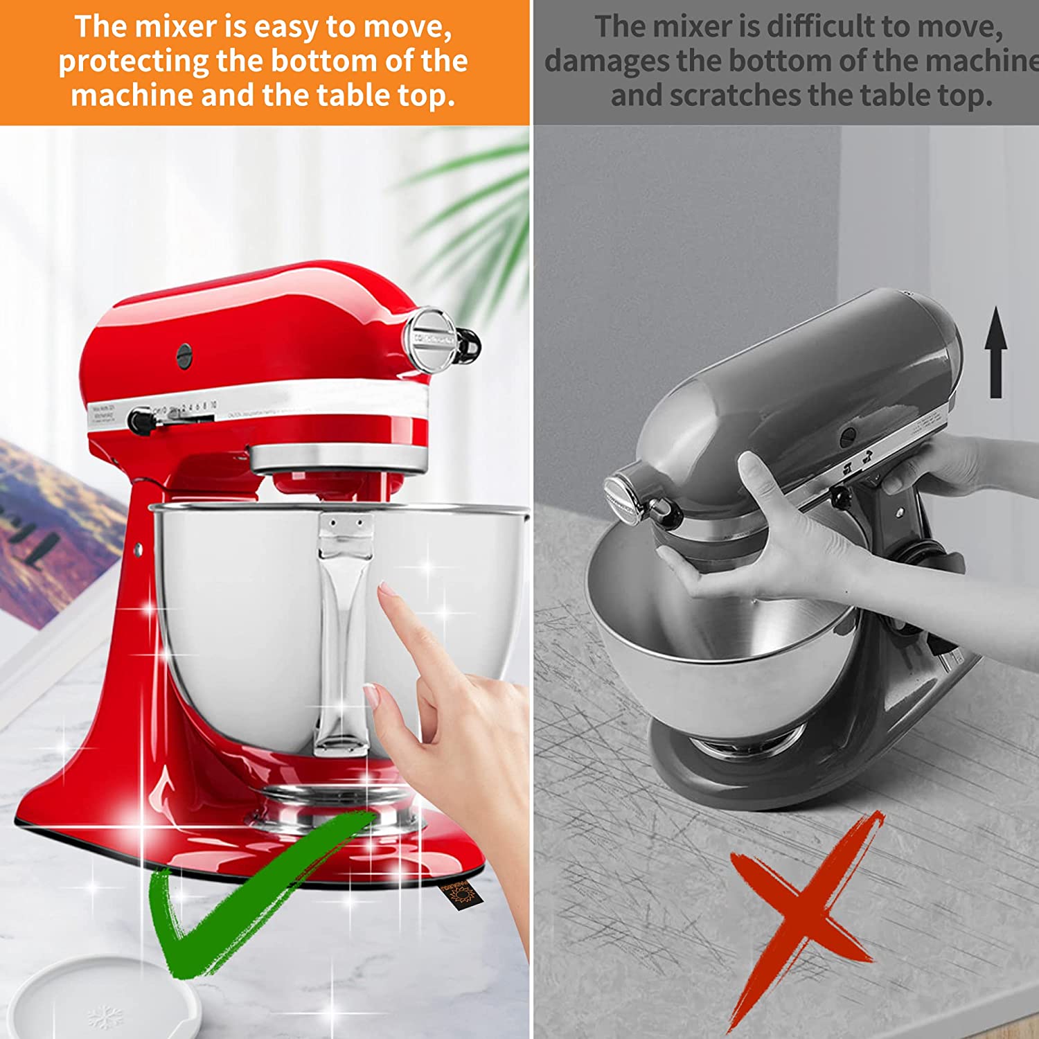 キッチンエイドミキサー用スライドマット、ムーバースライダーマ - Kitchen Appliances List のレビューと価格