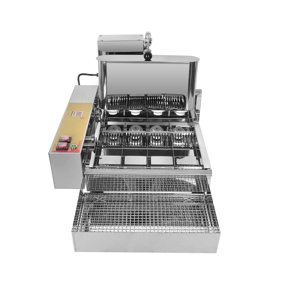 2800W電気商用4列自動ミニドーナツメーカーマシンフライヤ - Donut Maker Mini のレビューと価格