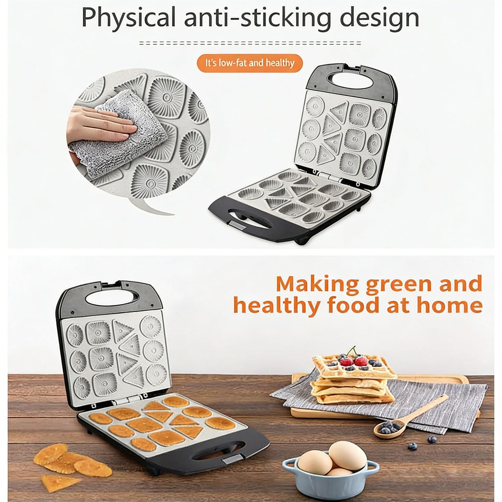 クッキーメーカー型、ミニドーナツ＆ワッフル焼き型、13個取り - Donut Maker Mini のレビューと価格