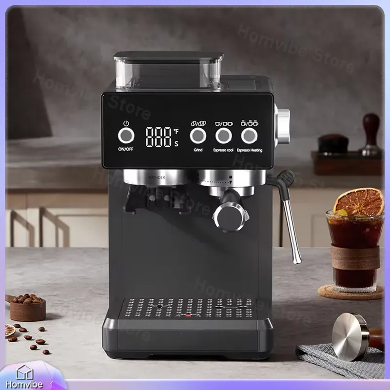 3 in 1セミオートマチックエスプレッソマシン、グラインダ - Milk Frother Automatic のレビューと価格