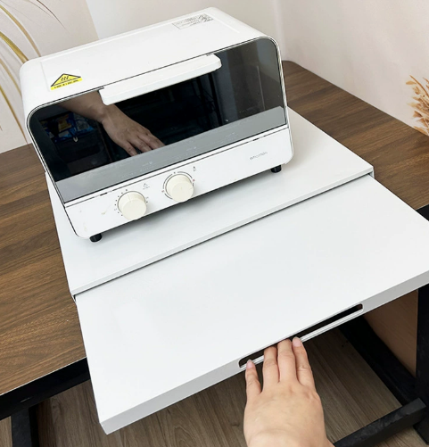 スライド式引き出し付き電子レンジスタンド - キッチン家電と - Kitchen Appliances Countertop のレビューと価格