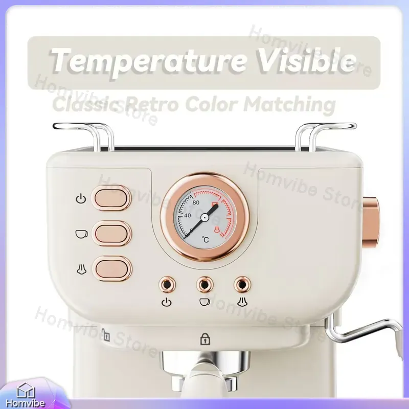 20バールのセミオートマチックエスプレッソマシン、ミルクフォ - Milk Frother Automatic のレビューと価格