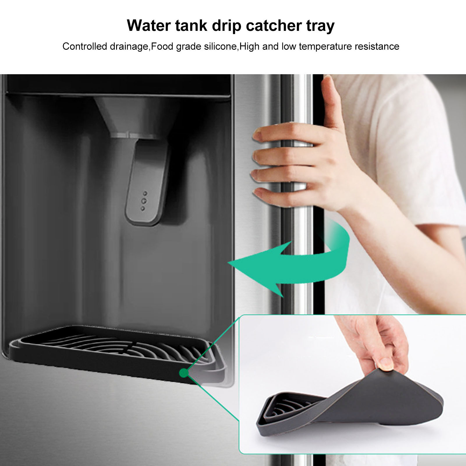 2 個台形シリコン冷蔵庫水ドリップトレイキャッチャー GE  - Kitchen Appliances List のレビューと価格