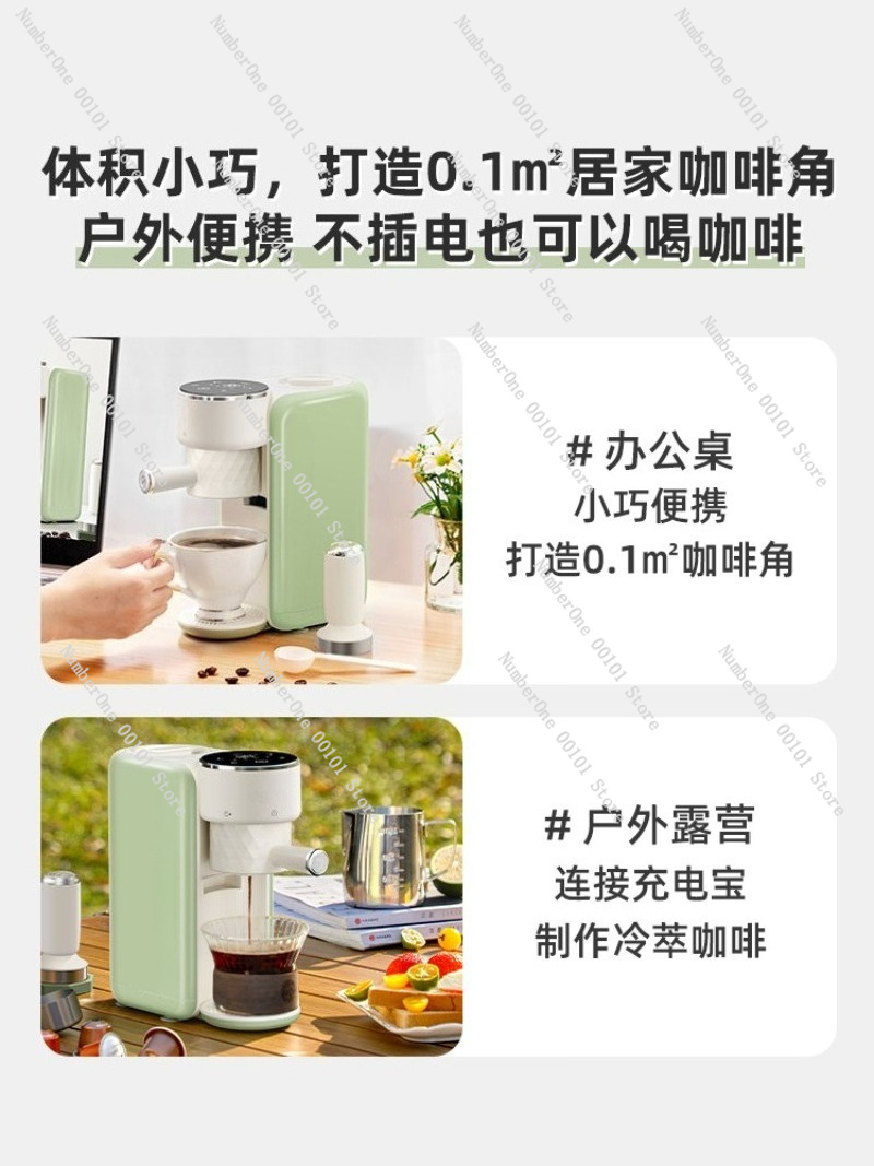 ポータブルセミオートエスプレッソマシン、ミニコンパクトコーヒ - Milk Frother Automatic のレビューと価格
