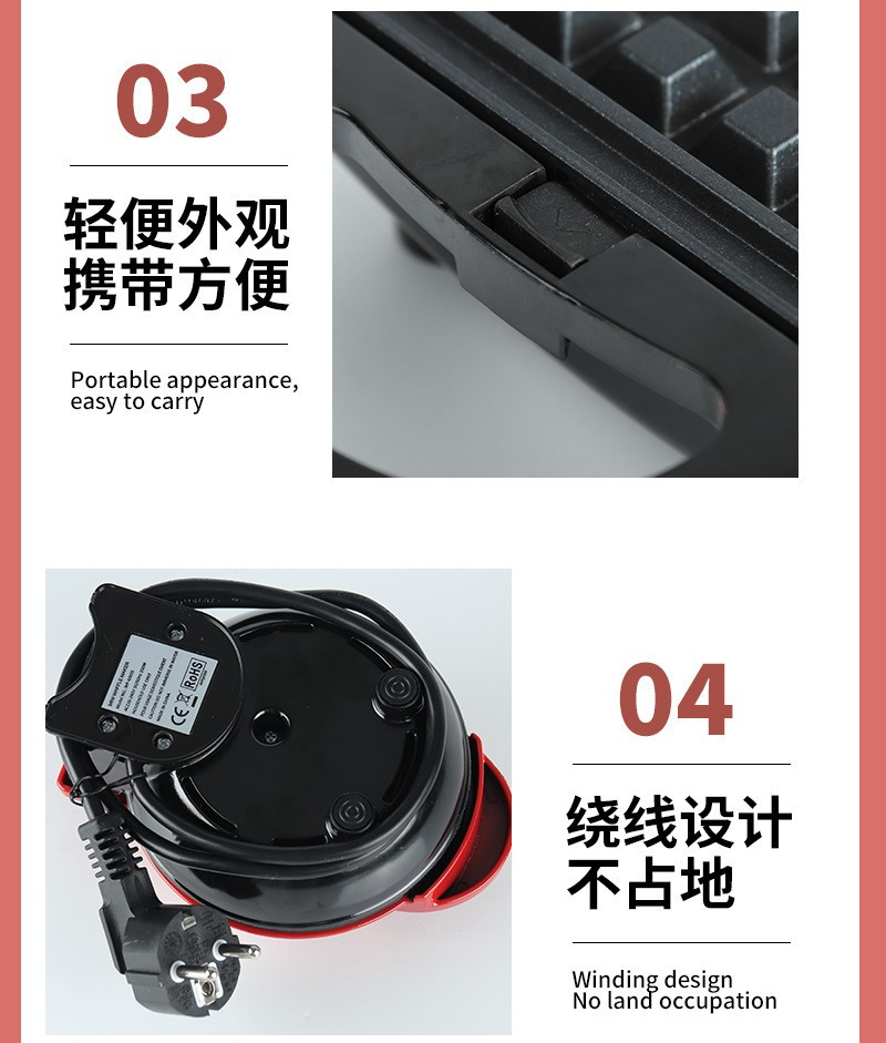 多機能ミニハート型ワッフルメーカー両面加熱朝食トースター、ポ - Donut Maker Mini のレビューと価格