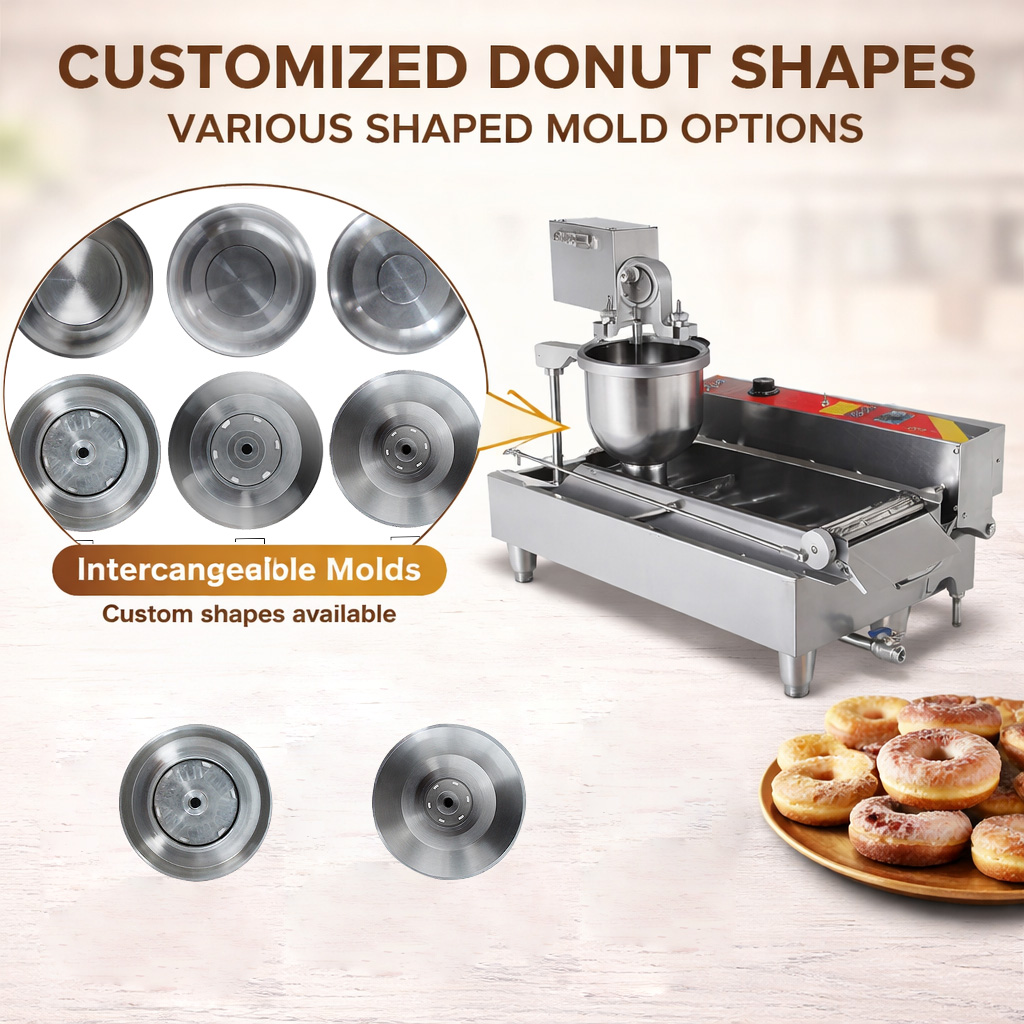 自動小型単列ミニドーナツ製造機 ドーナツフライヤー OEM  - Donut Maker Mini のレビューと価格