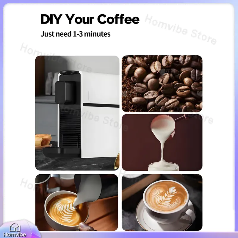 スマートポータブルエスプレッソミルクフォーマー付きカプセルコ - Milk Frother Automatic のレビューと価格