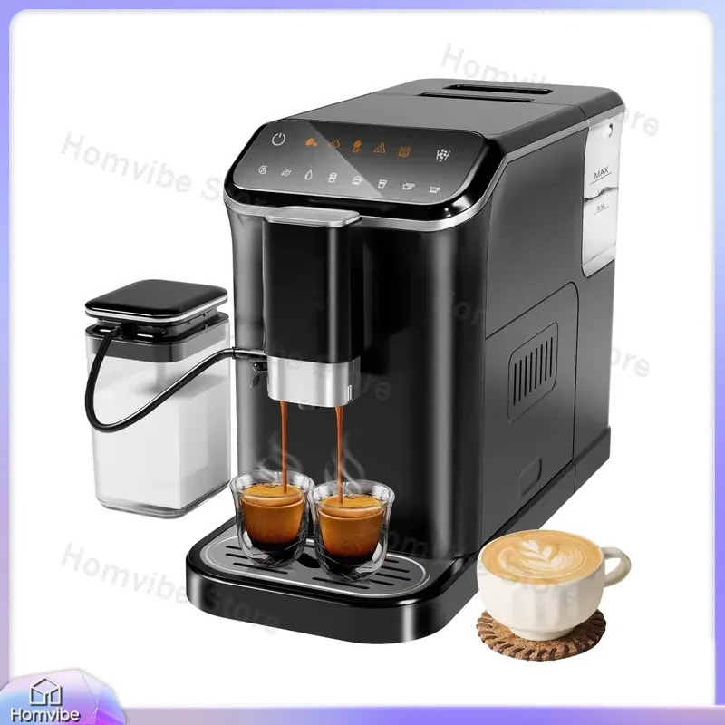 20バール全自動エスプレッソマシン、グラインダーとミルクフォ - Milk Frother Automatic のレビューと価格