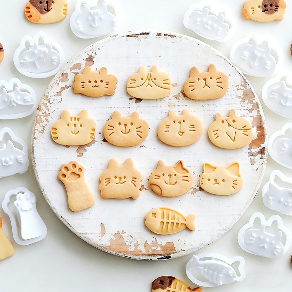 かわいい子猫DIYスタンプクッキーカッター焼き型ベーキングア - Kitchen Appliances On Sale のレビューと価格