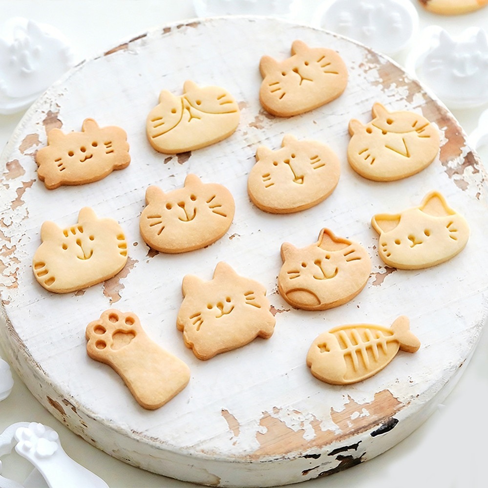 かわいい子猫DIYスタンプクッキーカッター焼き型ベーキングア - Kitchen Appliances On Sale のレビューと価格