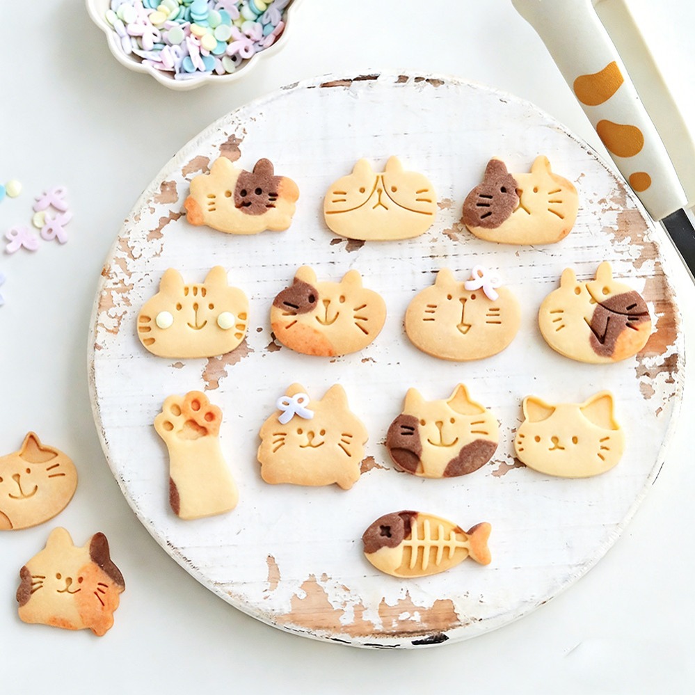 かわいい子猫DIYスタンプクッキーカッター焼き型ベーキングア - Kitchen Appliances On Sale のレビューと価格