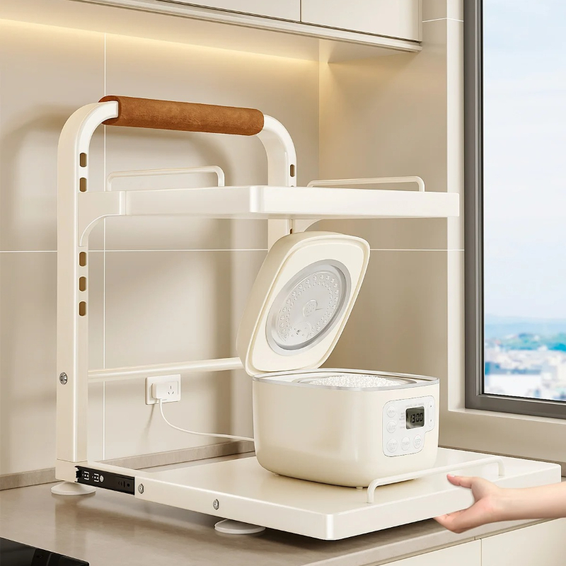 炭素鋼製キッチンカウンターオーガナイザー、調節可能な引き出し - Kitchen Appliances Countertop のレビューと価格