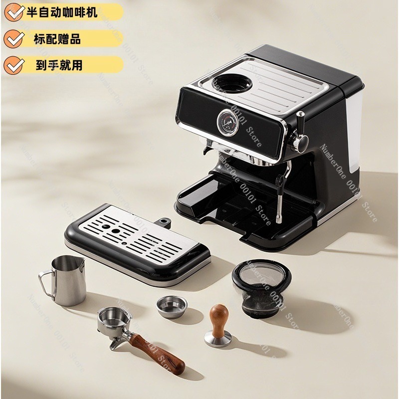 半自動エスプレッソコーヒーマシン ポンプ圧式 家庭用コーヒー - Milk Frother Automatic のレビューと価格