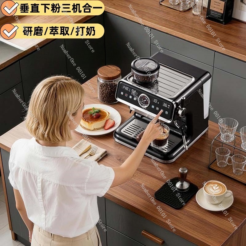 半自動エスプレッソコーヒーマシン ポンプ圧式 家庭用コーヒー - Milk Frother Automatic のレビューと価格