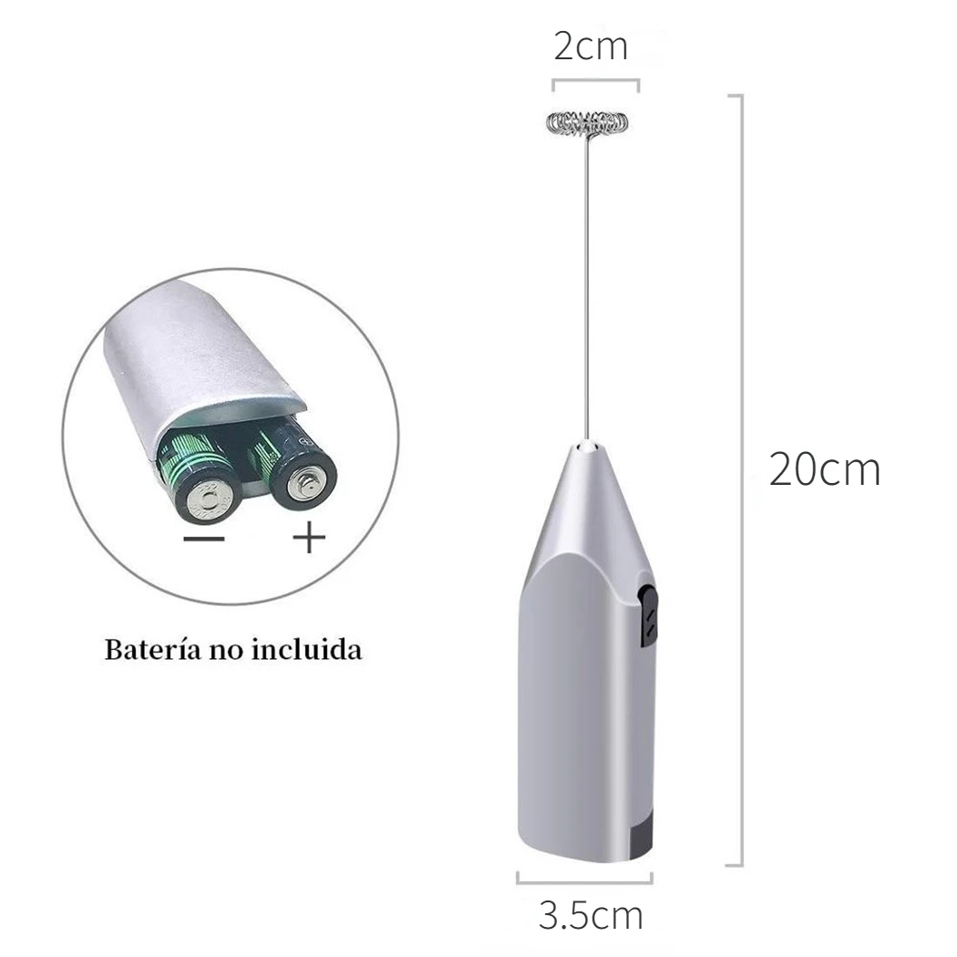 家庭用ミニステンレス鋼電動ハンドヘルド卵ビーターカプチーノラ - Milk Frother Automatic のレビューと価格