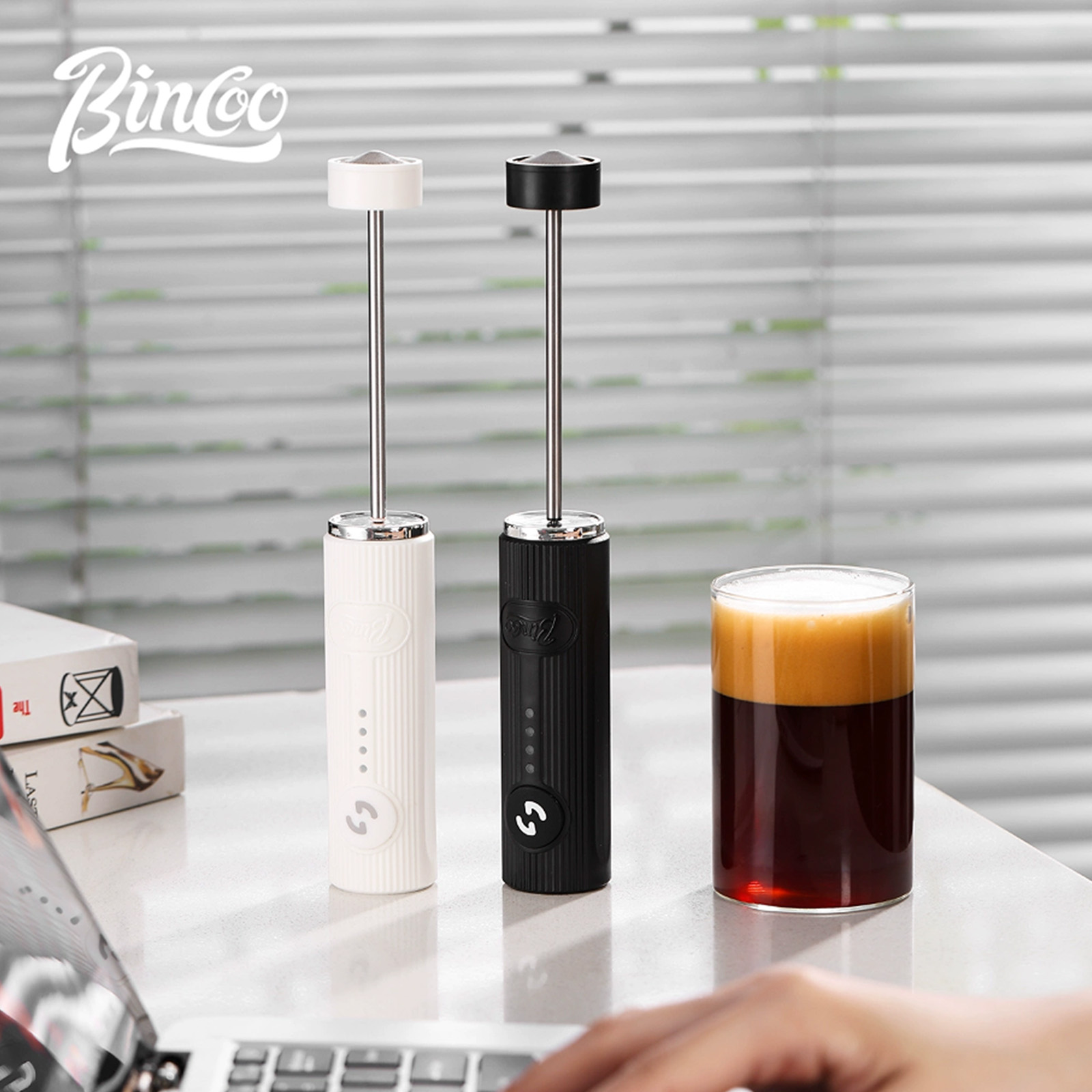 BINCOO 電気コーヒー泡立て器 USB 充電式 2 スピ - Milk Frother Automatic のレビューと価格